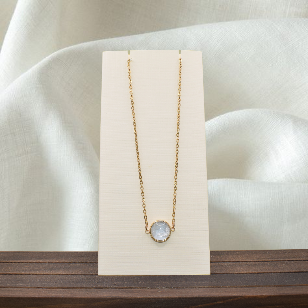 Daisy Necklace - made with a little piece of your special garment