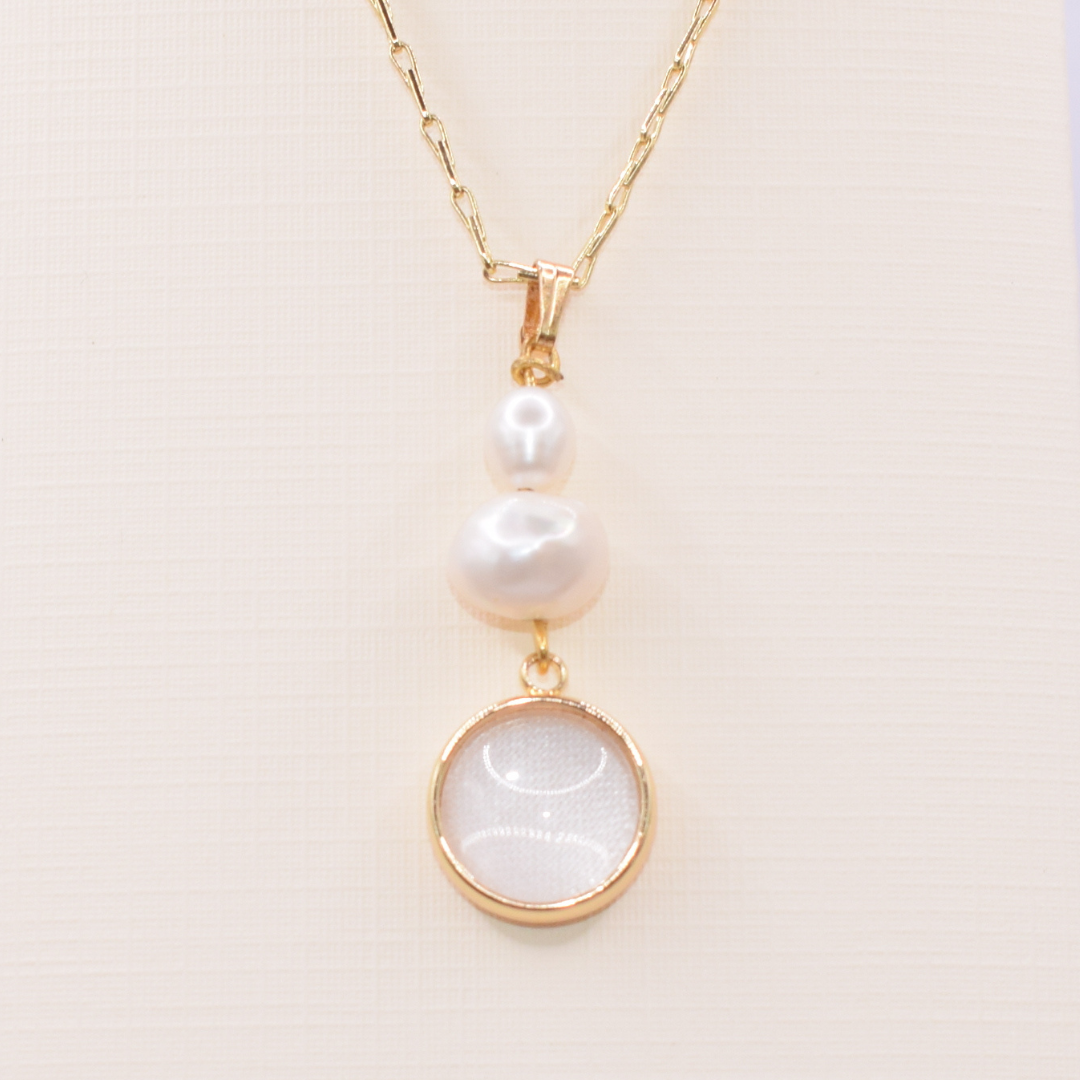 Florence Necklace - made with a little piece of your special garment