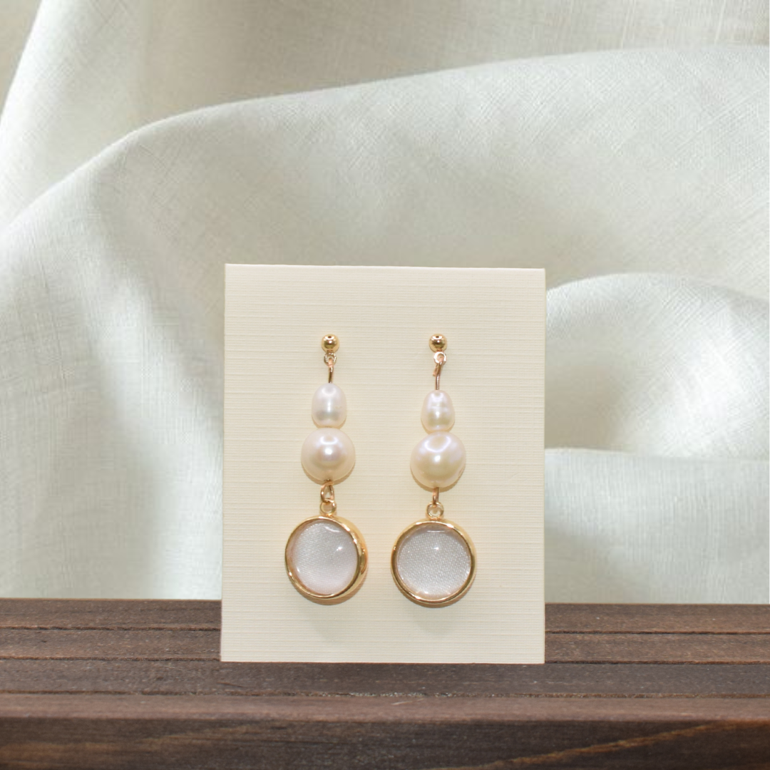 Florence Earring - made with a little piece of your special garment