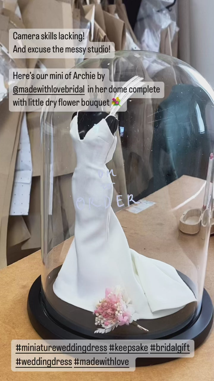 Made to order Wedding Dress Mini Replica – The Mini Weddingdress Co