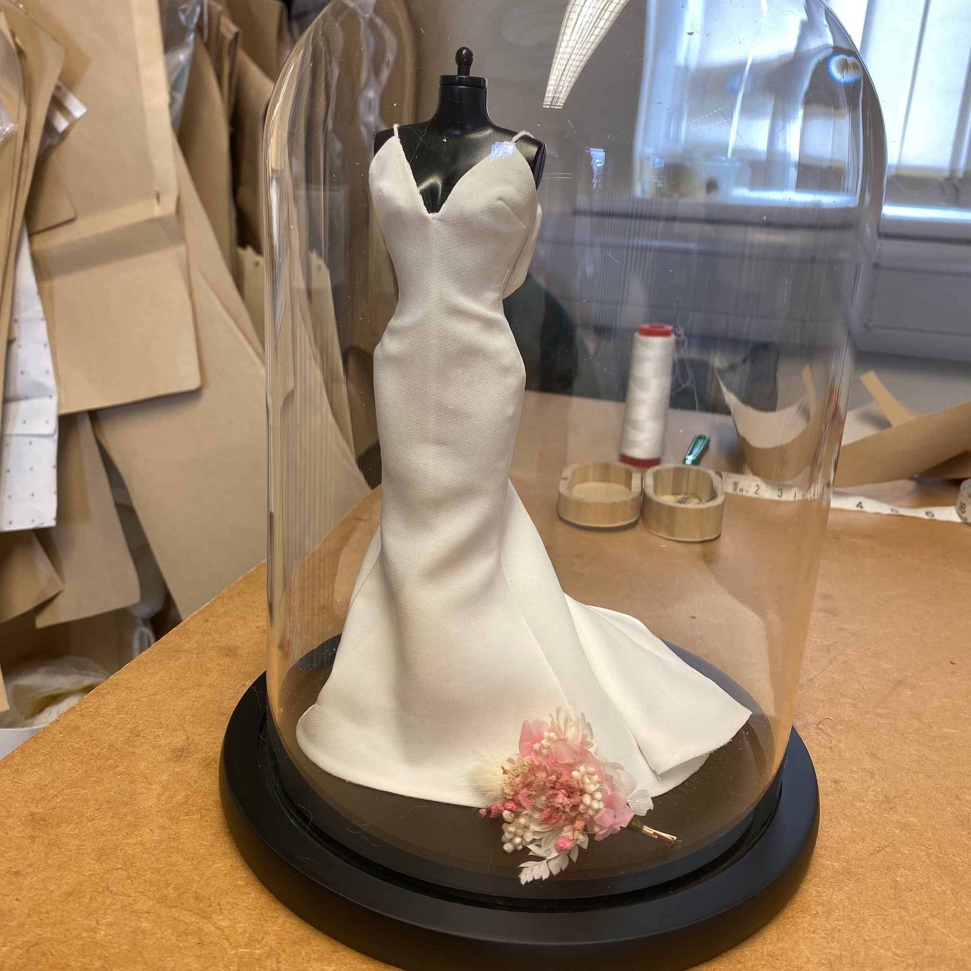 Ready Made Wedding Dress Mini - Glass Dome Ready Made Wedding Dress Mini - Glass Dome